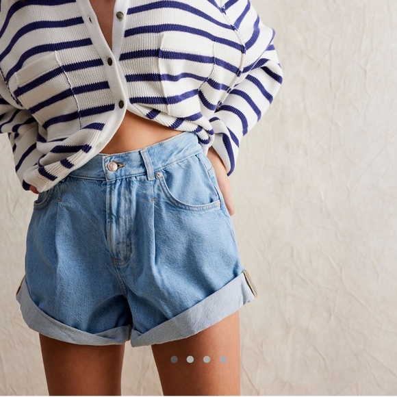 Free People We The Free Danny Shorts Open Sky XS - Picture 2 of 6